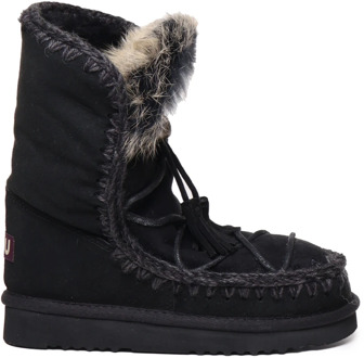 Mou Dames Vachtlaarzen Eskimo Dream Catcher Lace Up - Zwart - Maat 37