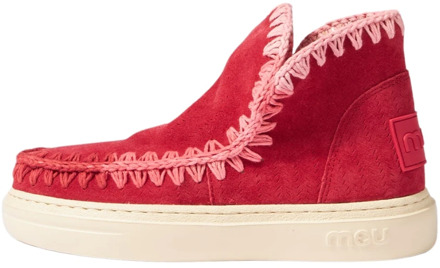 Mou Vintage Stitch Sneaker Rood Mou , Red , Dames - 37 Eu,38 Eu,40 Eu,36 EU