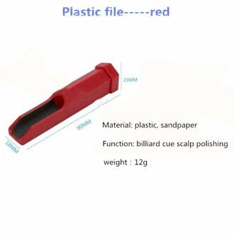 Mounchain Cue Tip Vorm Corrector Biljart Snooker Zwembad Tool Snooker Reparatie Accessoires rood