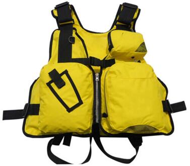 Mounchain Verstelbare Drijfvermogen Hulp Zeilen Kayak Kanoën Vissen Zwemvest Voor Volwassen 130Cm Lengte Pak Voor 95Kg geel