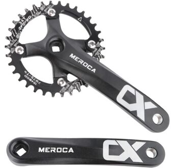 Mountain Bike Right Left Square Crank Arms with Bolts 170MM 104 BCD Aluminum Alloy MTB Bicycle Crankset for 8/9/10/11 Speed