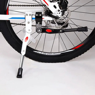 Mountain Bike Stand Bicycle Foot Support Parking Rack Adjust Length Warning Stripe Bicycle Equipment With Installation Tool 2020