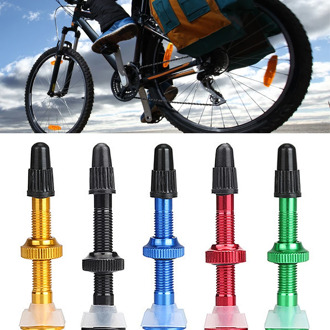 Mountain Bike Tire Nozzle Tubeless Nozzle vacuum valve 40/60mm Aluminum Alloy French Valve Road Bicycle Accessories