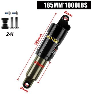 Mountain Fiets Hydraulische Lente Schokdemper Elektrische Voertuig Sneeuwscooter Absorber 125Mm 150mm165mm 185Mm 185mm X 1000blauw