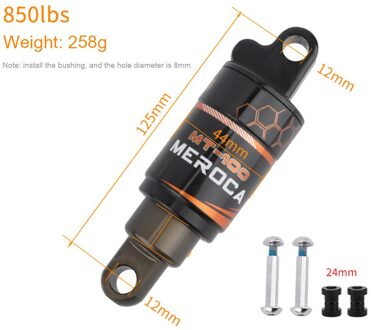 Mountainbike Air Rear Shock Met Lockout 165/190 Mtb Downhill Fiets Coil Absorber Air Schokdemper 125mmx850lbs