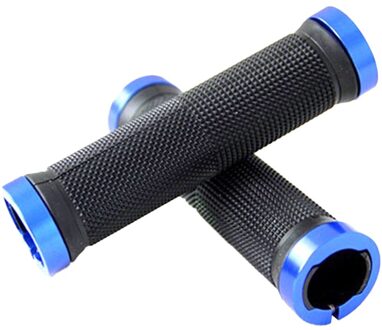 Mountainbike Fiets Handvat Bar Aluminium Grip Cover Antislip Rubber Mtb Stuur Fiets Bar Cover Dode Vlieg Fiets lucht blauw