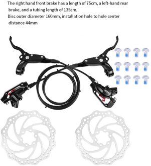 Mountainbike Fiets Olie Schijfrem Kit Voor En Achter 75Cm 135Cm Mtb Fiets Rem Hydraulische Rem Met pads Accessoires