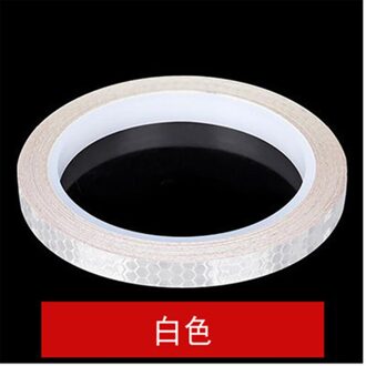 Mountainbike Reflecterende Stickers Reflecterende Strips Fluorescerende Strips Lichtgevende Reflectoren Fiets Stickers Decoratie wit