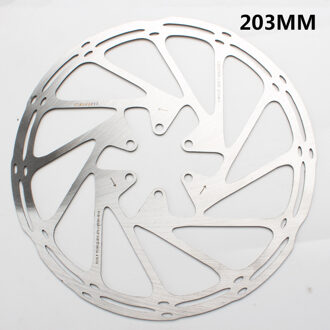 Mountainbike Schijfremrotor Rvs Middellijn 160mm 180mm 203mm Met 6 Bouten MTB Remschijf rotors Voor SRAM SHIMANO