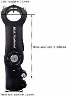Mountainbike stuur kraan stuur increaser verstelbare riser 25.4*31.8 negatieve hoek verstelbare riser 25.4x90mm