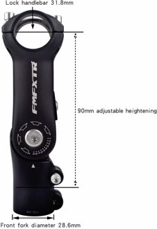 Mountainbike stuur kraan stuur increaser verstelbare riser 25.4*31.8 negatieve hoek verstelbare riser 31.8x90mm