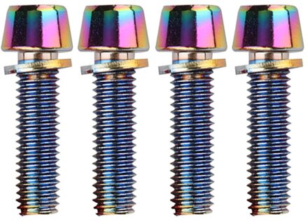 Mountainbike Stuur Schroef Kleurrijke Rvs Schroef Stuurpen Riser Schroeven Bouten Fietsen Accessoires Fiets Stuur Schroef stijl 3