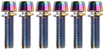 Mountainbike Stuur Schroef Kleurrijke Rvs Schroef Stuurpen Riser Schroeven Bouten Fietsen Accessoires Fiets Stuur Schroef stijl 9