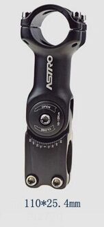 Mountainbike Verstelbare Aheadset Stem Aheadset Buis 25.4 / 31.8 Aheadset Stem Rod Raiser 25.4X110L