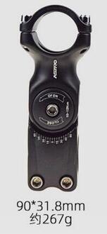 Mountainbike Verstelbare Aheadset Stem Aheadset Buis 25.4 / 31.8 Aheadset Stem Rod Raiser 31.8X90L