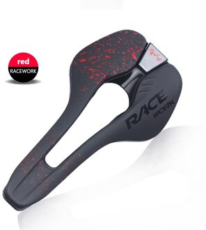 Mountainbike Zetel Comfortabel Mtb Fiets Zadel Man Road Tt Triathlon Open Zadel Hollow Kussen Fietsen Onderdelen Accessoires rood