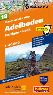 Mountainbikekaart 18 Adelboden MTB kaart | Hallwag