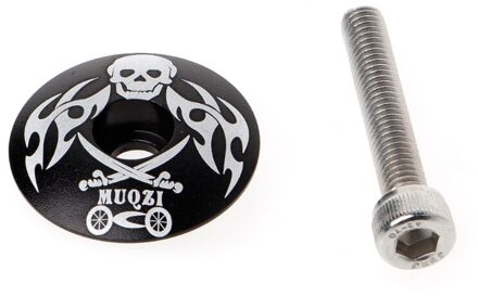 Mountainbikes Stem Top Cap Cover Headset Schroeven Fiets Accessoires Set zwart