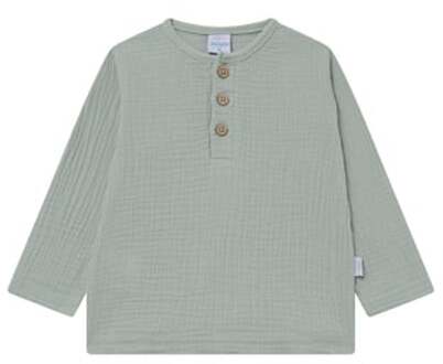 Mousseline shirt met lange mouwen solmig mint Groen - 62