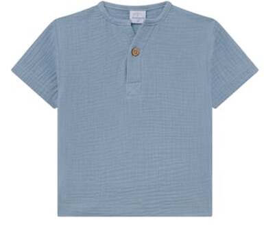 Mousseline T-shirt solmig blauw - 62