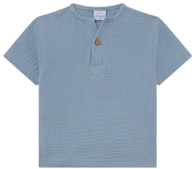 Mousseline T-shirt solmig blauw - 68