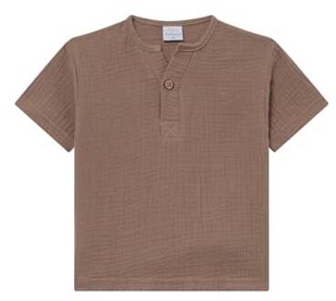 Mousseline T-shirt solmig bruin - 92