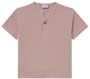 Mousseline T-shirt solmig roze Roze/lichtroze - 74