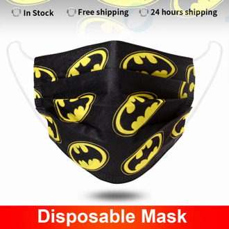 Mouth Masks Batman 3 layer safe Filter Face mask Anti-pollution Disposable Non Woven Masks Breathable Protective Mascarillas