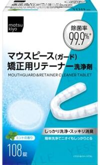 Mouthguard & Retainer Cleaner Tablet 108 pcs