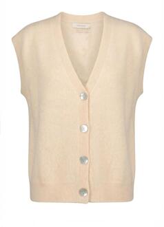 Mouwloos angora vest Identity  roze - XS,S,M,L,