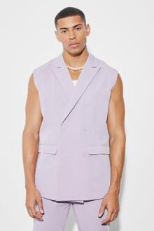 Mouwloos Baggy Colbert, Lilac - 38