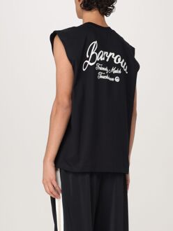 Mouwloos grafisch T-shirt Zwart