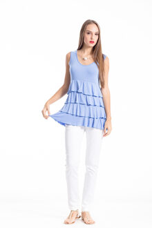 Mouwloze gerimpelde top Lila - EU 36 / UK 8