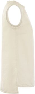 Mouwloze Linnen Top Ivoor - EU 42 / UK 14
