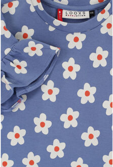 Mouwloze sweater blue flowerbomb voor meisjes in de kleur Blauw - 98