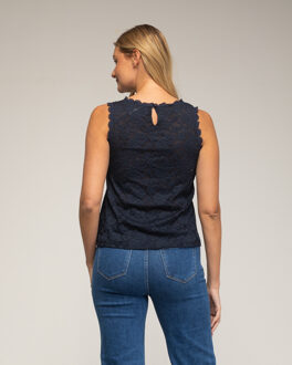 Mouwloze top - maat M Navy