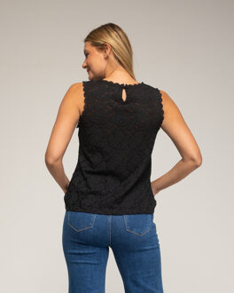 Mouwloze top - maat M Zwart