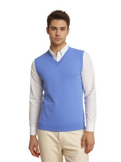 Mouwloze Trui Lichtblauw - 3XL