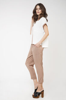 Mouwloze zomer top Ecru