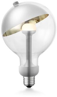 Move Me LED lichtbron Sphere Ø 12 cm 5.5W E27 2700K dimbaar - zilver / goud