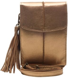 Mover copper crossbody dames Bruin - H 13 x B 20 x D 3 cm