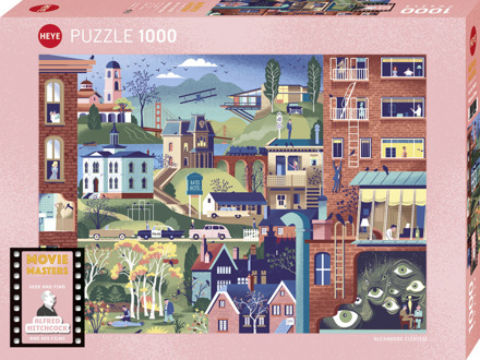 Movie Masters - Hitchock Films Puzzel (1000 stukjes)