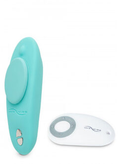 Moxie - discrete vibrator voor in je slip met 10 intensiteiten die je via app bedient - Aqua