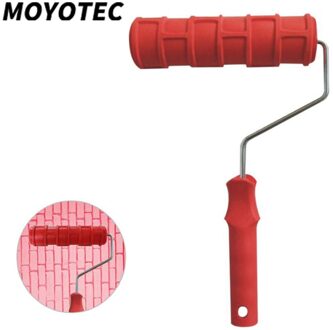 Moyotec 7 Inch Roller Borstel/Bouw Tool/Verf Roller Patroon Embossing Textuur Schilderen Gereedschap/Baksteen Embossing Roller