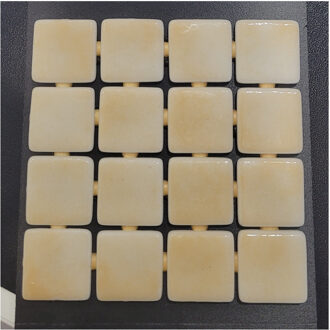 Mozaïek Ezarri Niebla Collection 2.5x2.5 cm Glossy Dessert Beige Ezarri