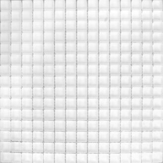 Mozaiek Invierno mat wit glas  1,8x1,8x0,8 cm -  Wit Prijs per 1 matje.