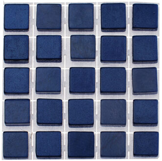 mozaieken maken steentjes/tegels - 119x - donkerblauw - 0.5 x 0.5 x 0.2 cm - zelfkleven