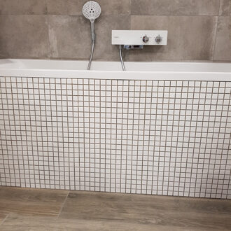 Mozaïektegel The Mosaic Factory Barcelona 23x23 mm Porselein Mat Wit Jos.