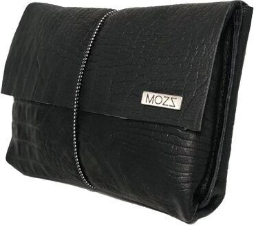 MOZZ Luieretui Leer Croco Zwart Dalmatier