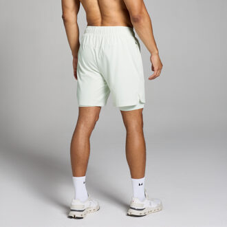 Mp 2-in-1 sportshort voor heren - Mistgrijs - XL Groen